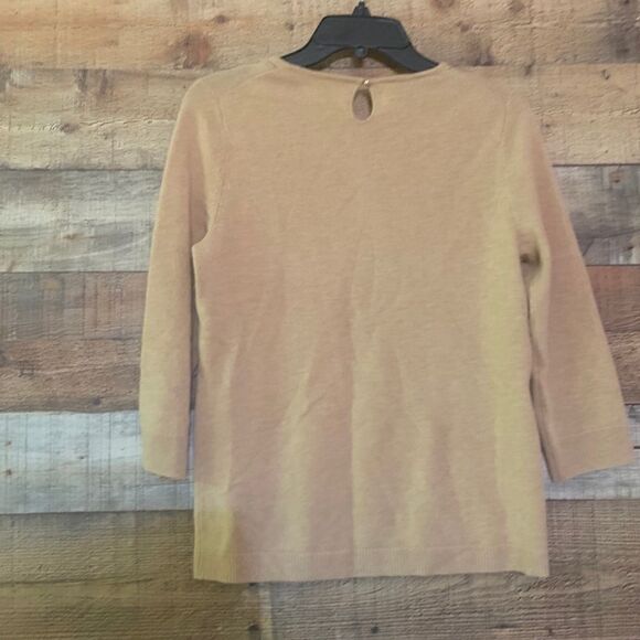 Talbots tan cashmere sweater, size medium petite - Picture 7 of 12